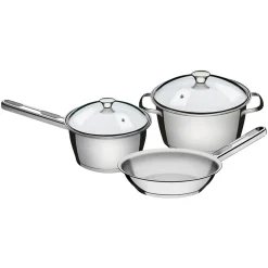 Stainless Steel Cookware Three-Piece Set