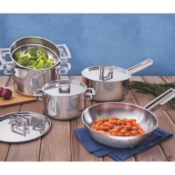 Stainless Steel Five-Piece Cookware Set