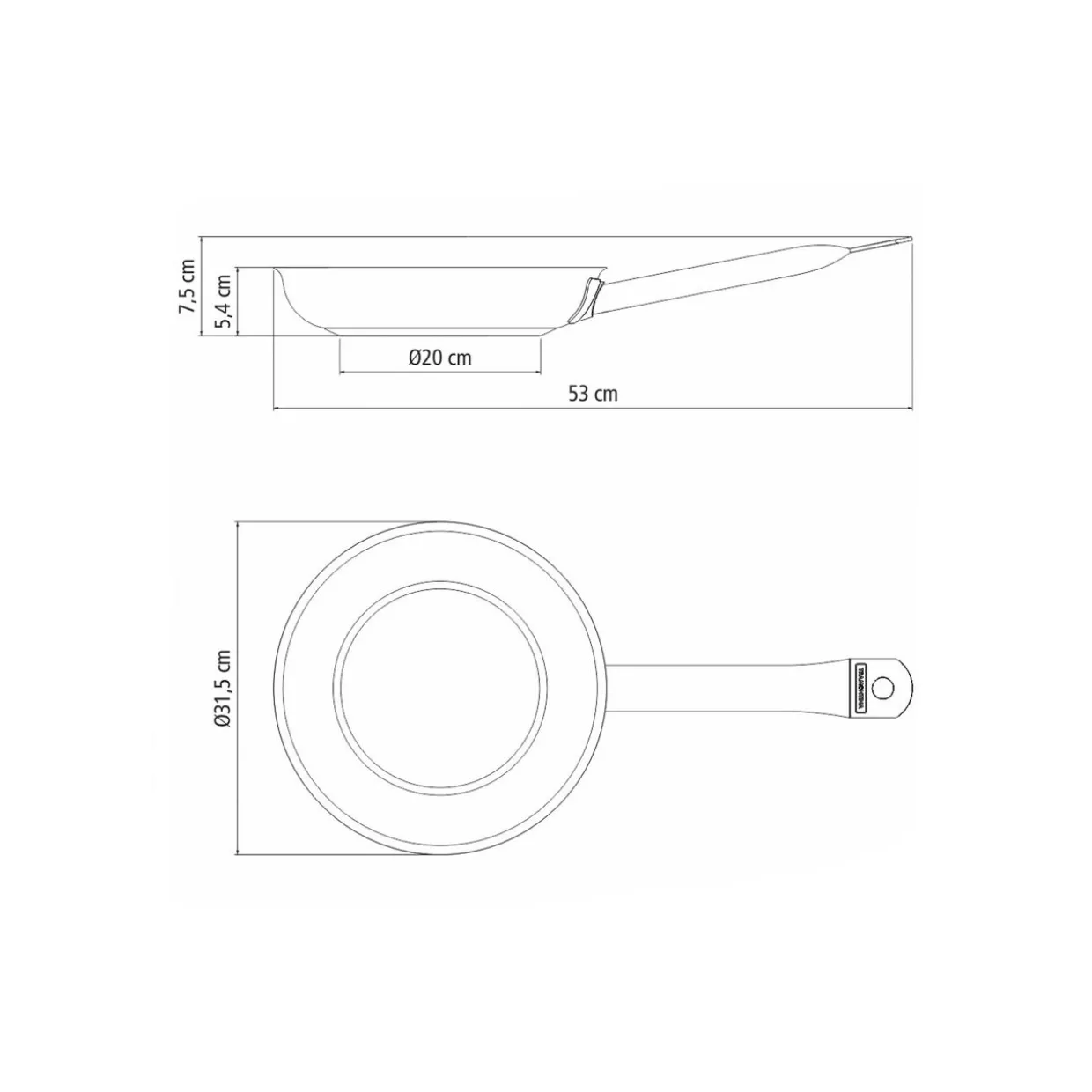 Stainless Steel Non-Stick Frying Pan 30cm
