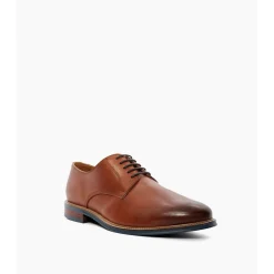 Stanleyy Natural Wood Sole Gibson Wide Fit Shoes