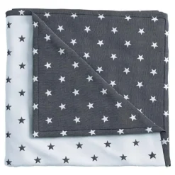 Star Woven Throw Blue