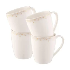 Fashion BELLEEK Stardust Set of Four Mugs
