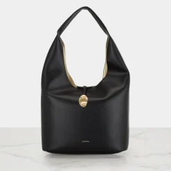 Clearance CALVIN KLEIN Stone Lock Slouchy Hobo Bag