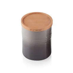 Sale LE CREUSET Stoneware Medium Storage Jar With Wooden Lid