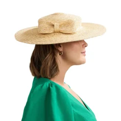 New PHASE EIGHT Straw Boater Hat