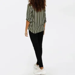 Hot KAFFE Stridy Striped Blouse