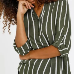 Hot KAFFE Stridy Striped Blouse