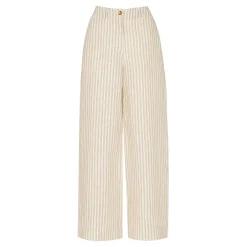 Stripe Wide Leg Trousers