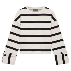 Discount MINT VELVET Striped Cuff Detail Sweatshirt