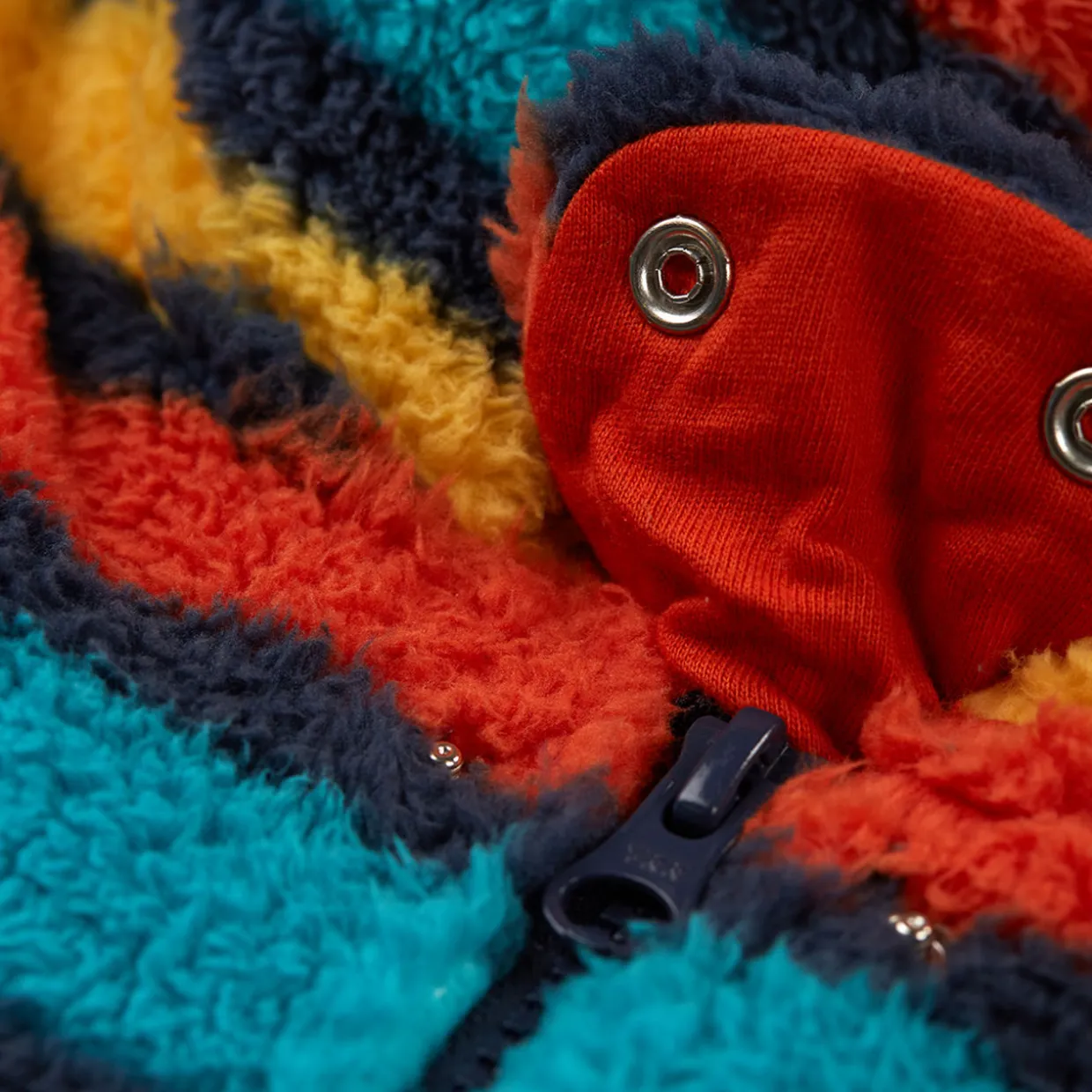 Striped Fleece Snuggle Suit