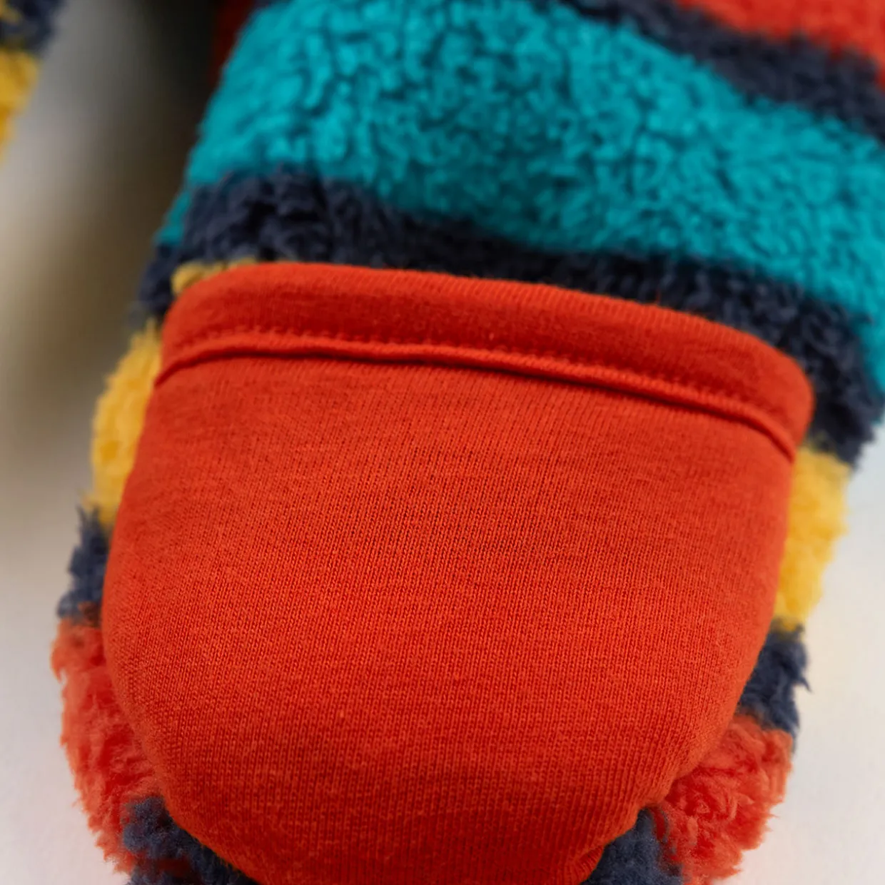 Striped Fleece Snuggle Suit