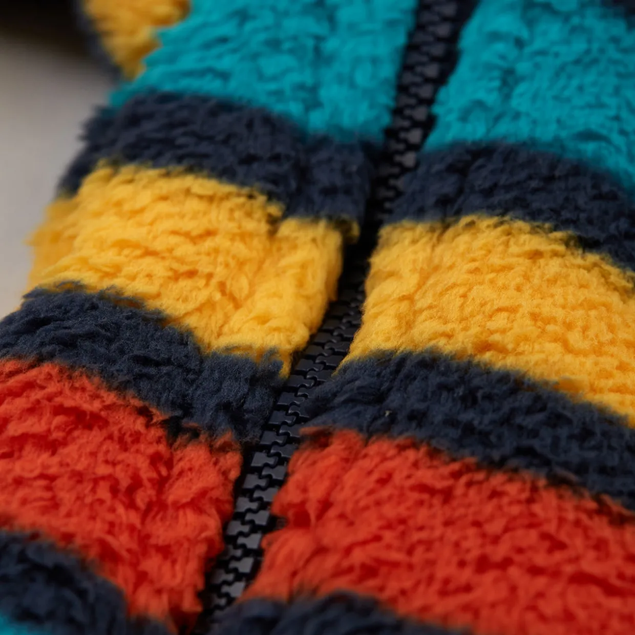 Striped Fleece Snuggle Suit