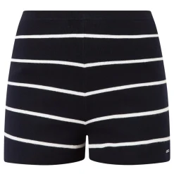 Striped Knit Crop Shorts