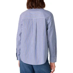New WHISTLES Striped Relaxed Fit Shirt
