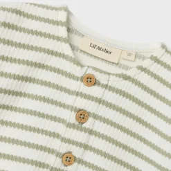 Striped Ribbed Bodysuit