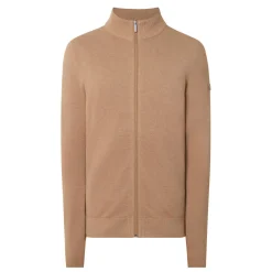 Hot BUGATTI Structure Logo Zip Sweater