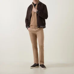 Hot BUGATTI Structure Logo Zip Sweater