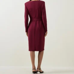 Structured Belted Shirt Dress