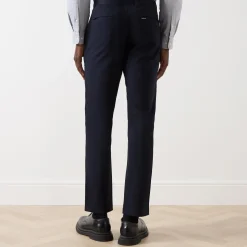 Suede Sateen Tailored Trousers