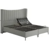 Suffolk Adjustable Divan Soho Light Grey 6ft - Super King