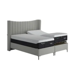 Suffolk Adjustable Divan Soho Light Grey 6ft - Super King