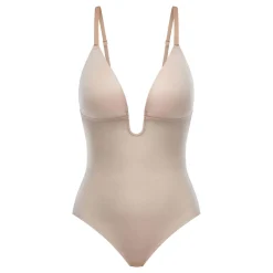 Suit Your Fancy Medium Control Plunge Low Back Thong Bodysuit