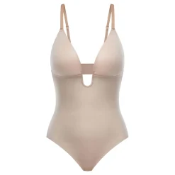 Suit Your Fancy Medium Control Plunge Low Back Thong Bodysuit