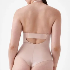 Suit Your Fancy Medium Control Plunge Low Back Thong Bodysuit
