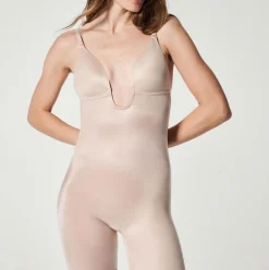 Fashion SPANX Suit Your Fancy Medium Control Plunge Low Back Mid-Thigh Bodysuit