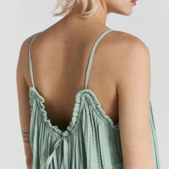 Hot TWIST & TANGO Summer Draped Textured Slip Dress