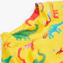 Sun Safe Striped Dinosaur Two-Piece Swim Set