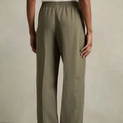 Sunnie Mid-Rise Wide Leg Trousers