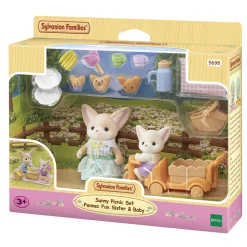 Hot SYLVANIAN FAMILIES Sunny Picnic Set: Fennec Fox Sister & Baby