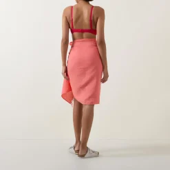 Sunset Frayed-Edge Sarong