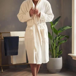 Outlet RITUALS Super Smooth Cotton Bathrobe Men Off White