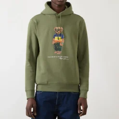 New POLO RALPH LAUREN Surf Bear Logo Drawstring Hoodie