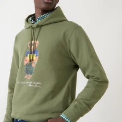 New POLO RALPH LAUREN Surf Bear Logo Drawstring Hoodie