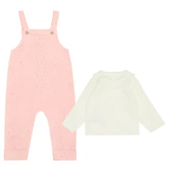 New MAYORAL Sweater & Knitted Dungarees Two-Piece Set