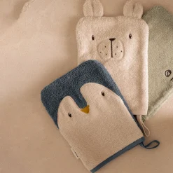 Sylvester Safari Animal Washcloth, Three-Piece Set