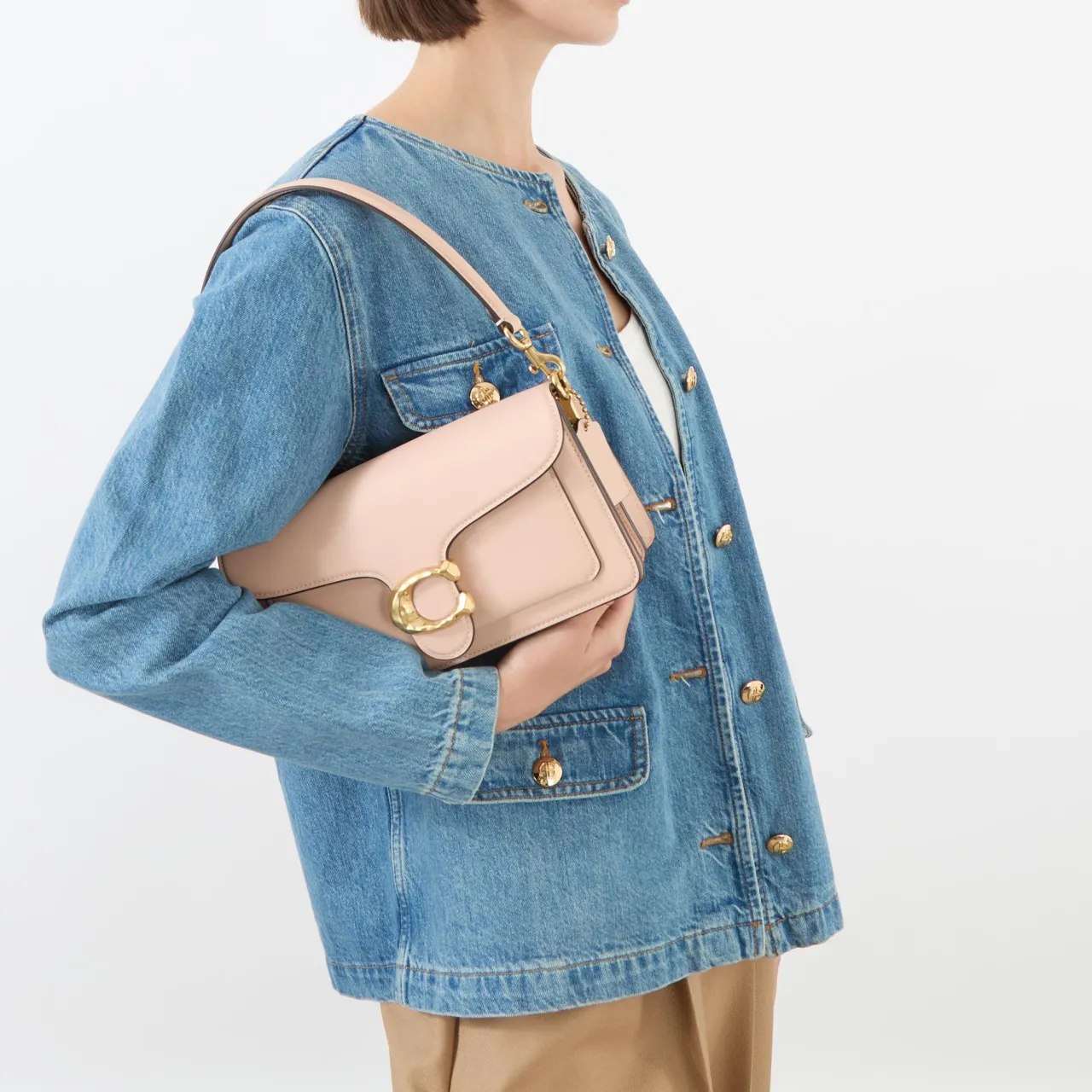 Discount COACH Tabby 26 Leather Shoulder Bag