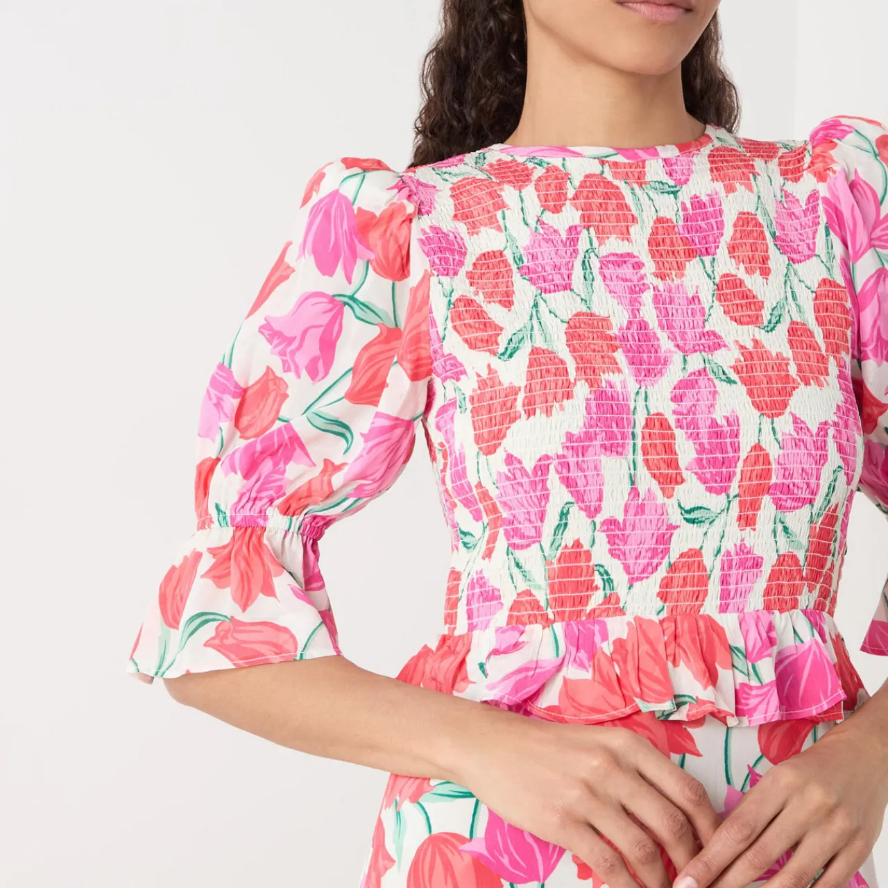 Fashion QUEENS OF ARCHIVE Tallulah Floral Flared Dress