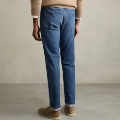 Tapered-Leg Jeans