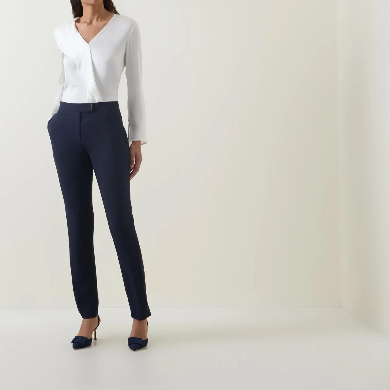 Tapria Slim Leg Trousers