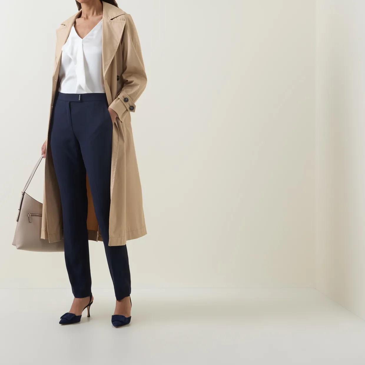 Tapria Slim Leg Trousers