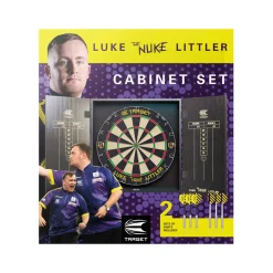 Target Darts Luke Littler Cabinet & Dartboard Set