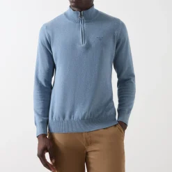 Tartan Logo Half-Zip Sweater