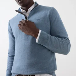 Tartan Logo Half-Zip Sweater