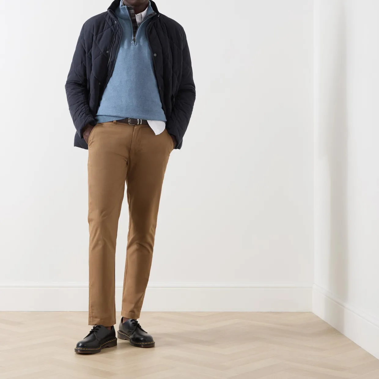 Tartan Logo Half-Zip Sweater