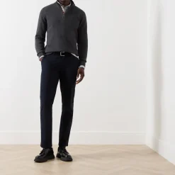 Tartan Logo Half-Zip Sweater