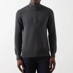 Tartan Logo Half-Zip Sweater